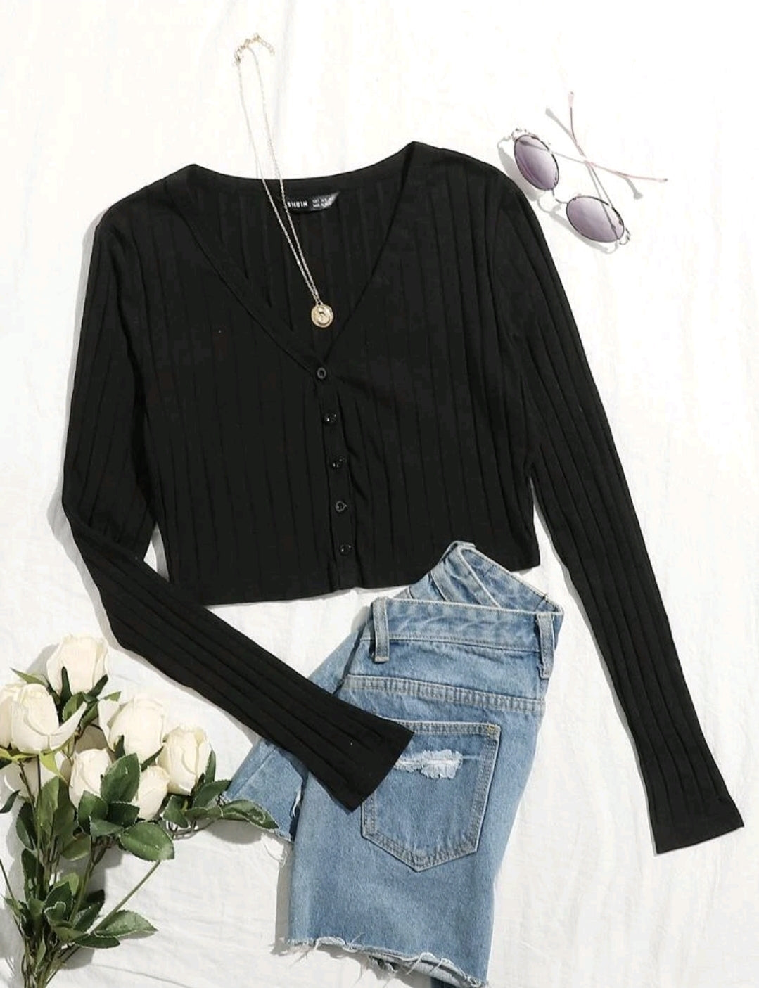 Blusa Negra Manga Larga Shein Shein Blusa Negra Manga Larga Blusa