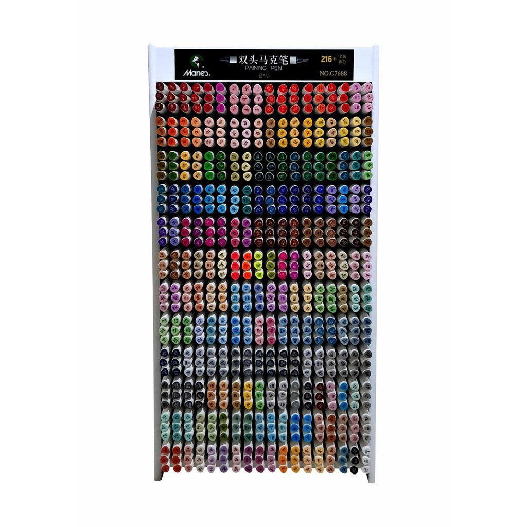 MARCADORES DE ALCOHOL BISELADOS, 60 COLORES – Moonstone-gt