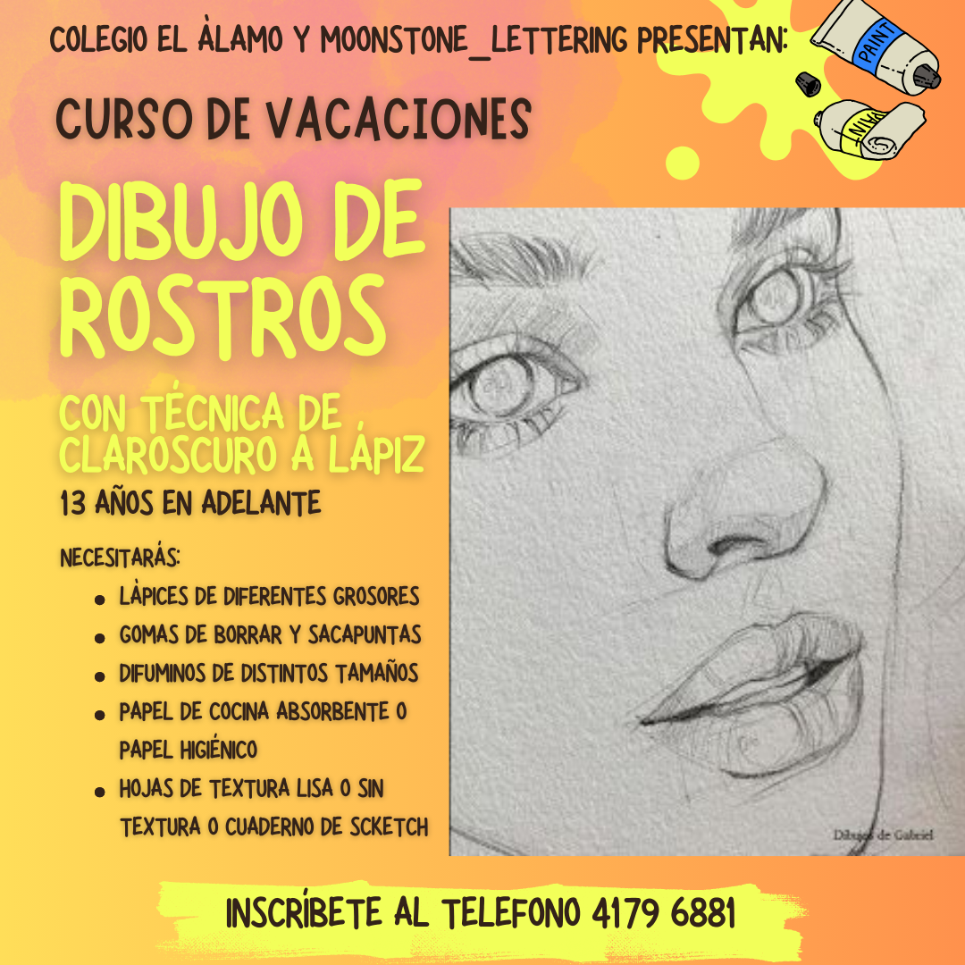 Taller Online | Curso Online - Dibujo de Rostros con técnica de claroscuro a lápiz