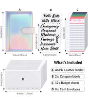 Kit de Carpeta A6 para Presupuestos Holográfica (6 ring binder)