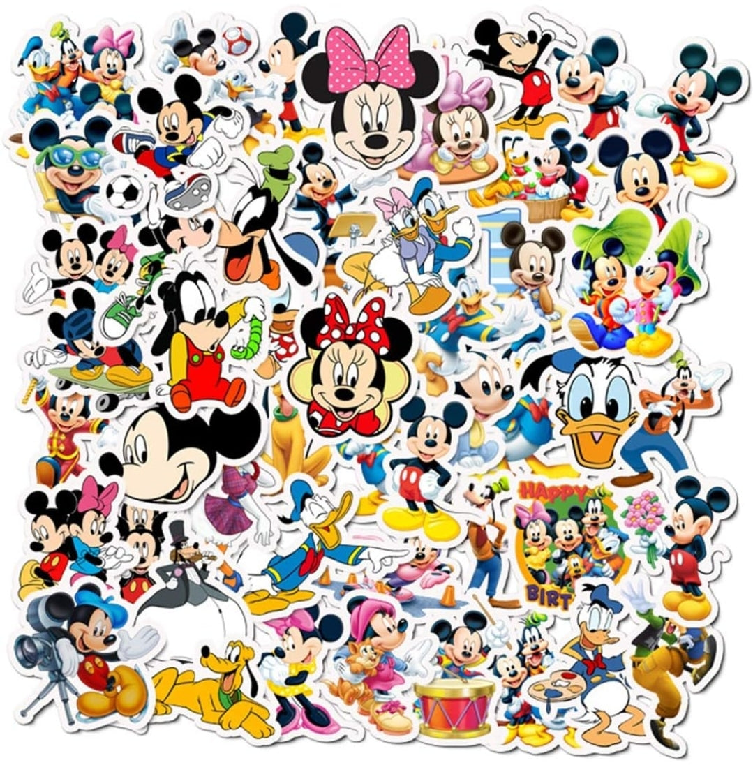 100 Stickers Minnie Mouse y personajes de Disney