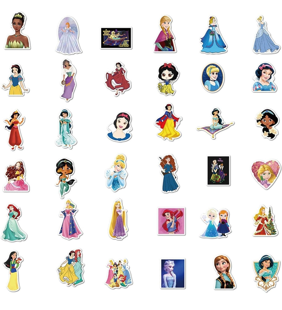 100 Stickers Princesas de Disney