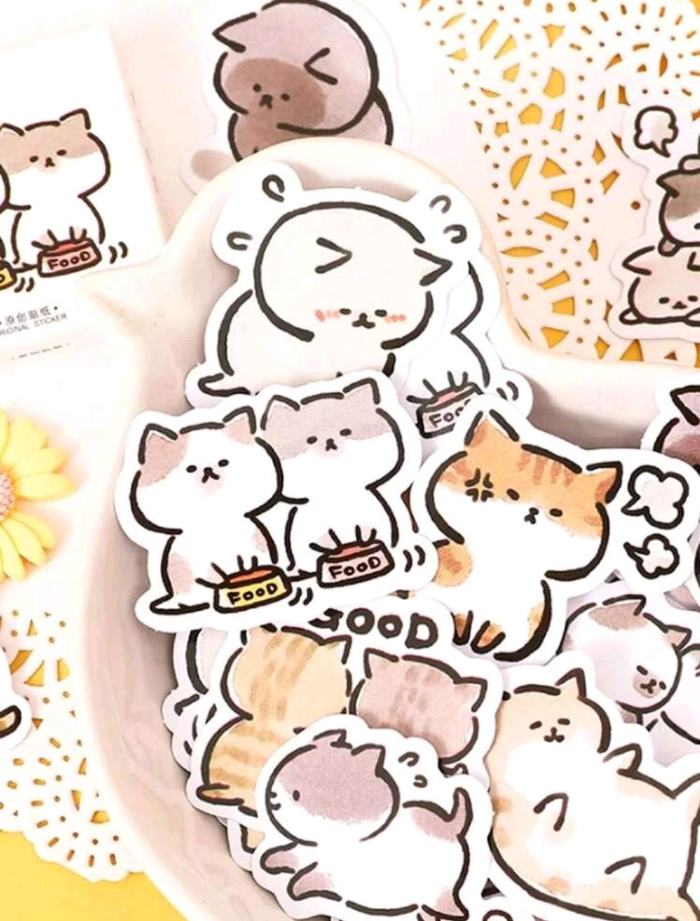 45 STICKERS DE GATITOS