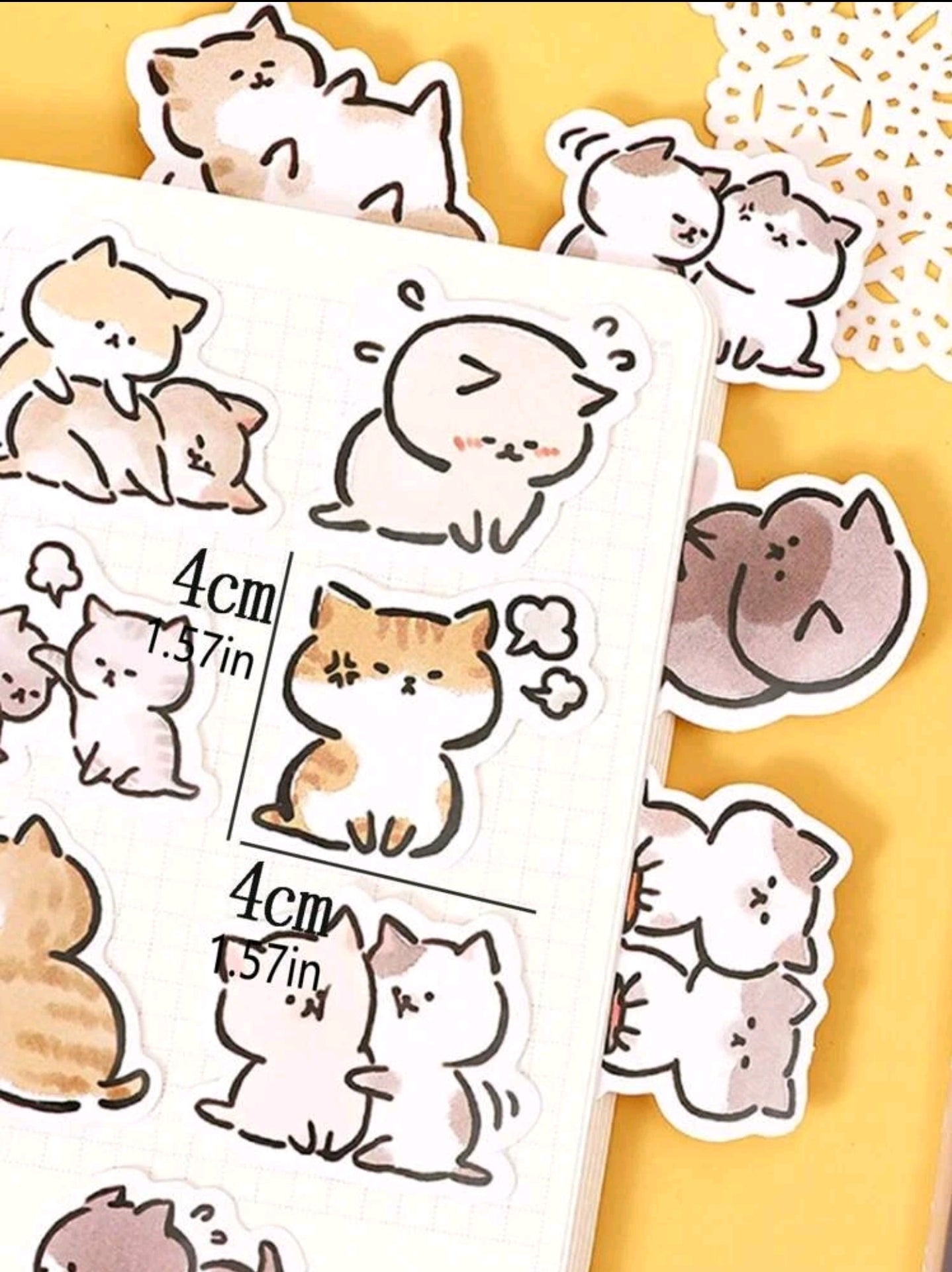 45 STICKERS DE GATITOS