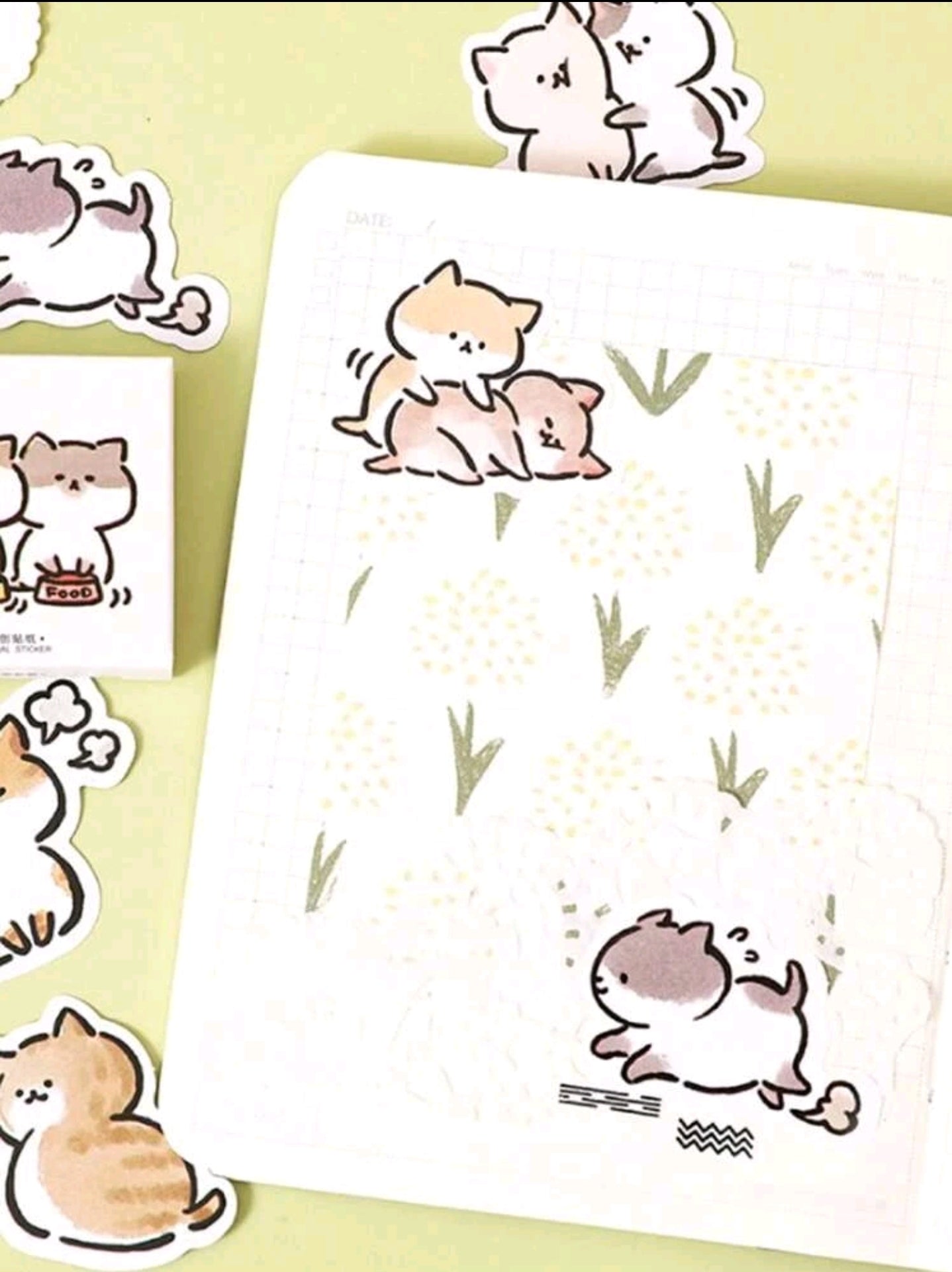 45 STICKERS DE GATITOS