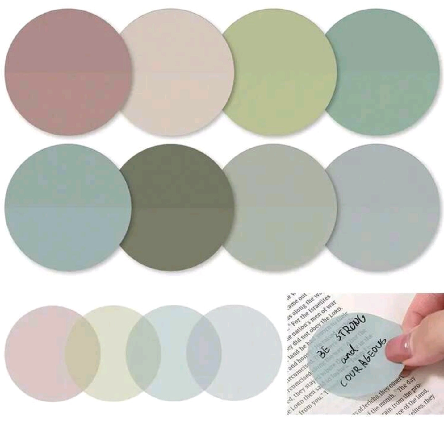 Sticky Notes Transparentes NOTITAS TRANSPARENTES DE CÍRCULO | STICKY NOTES | NOTAS ADHESIVAS ...
