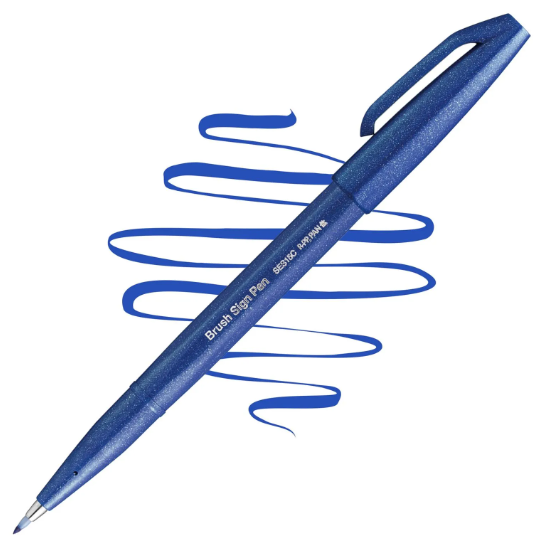 LAPICERO PENTEL BRUSH SIGN PEN, COLOR INDIVIDUAL - PUNTA PINCEL SUAVE
