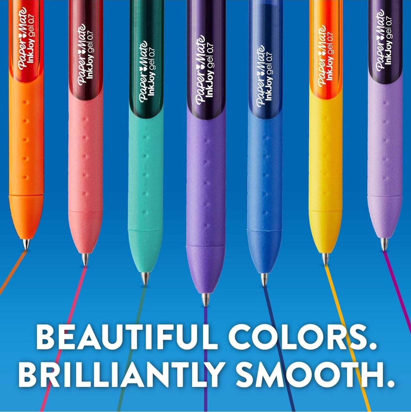 LAPICEROS DE GEL PUNTA FINA 0.7MM 22 COLORES
