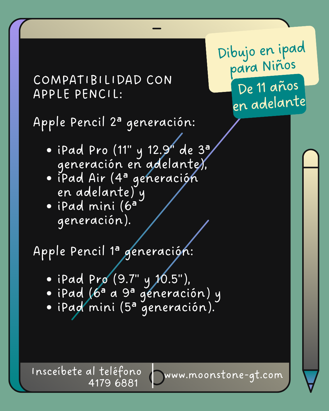 Taller Online | Curso de vacaciones por Zoom - Dibujo Digital en iPad de 11 años en adelante