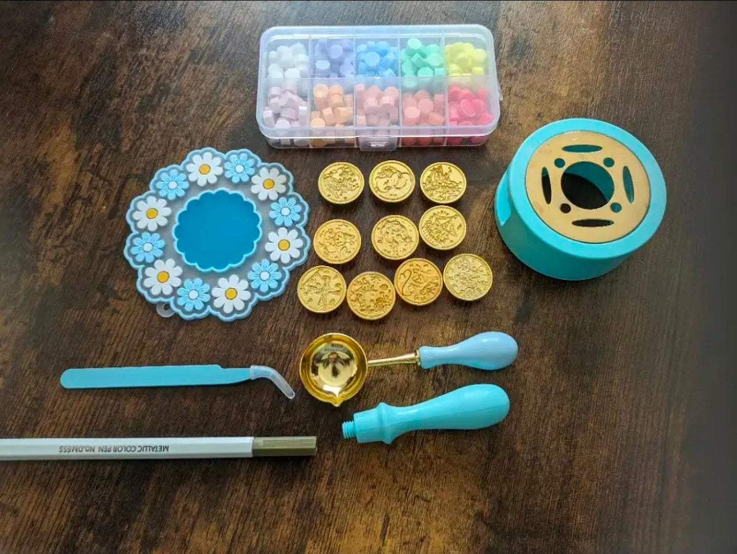 1 KIT DE SELLOS PARA CERA / LACRE