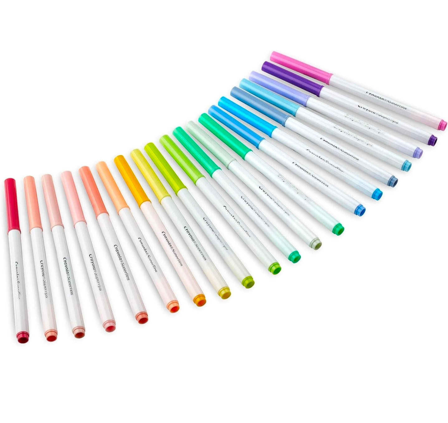MARCADORES CRAYOLA SUPER TIPS DE 20 COLORES PASTEL