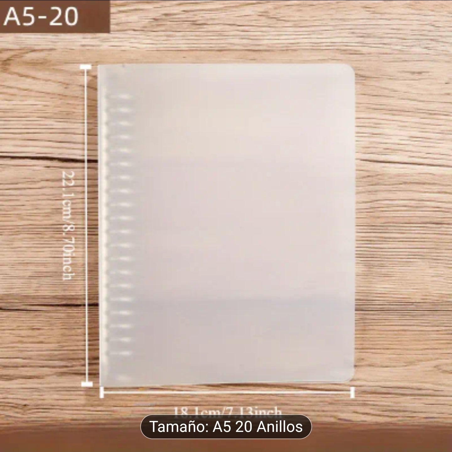 Carpeta /Cuaderno de anillos infinito tamaño A5