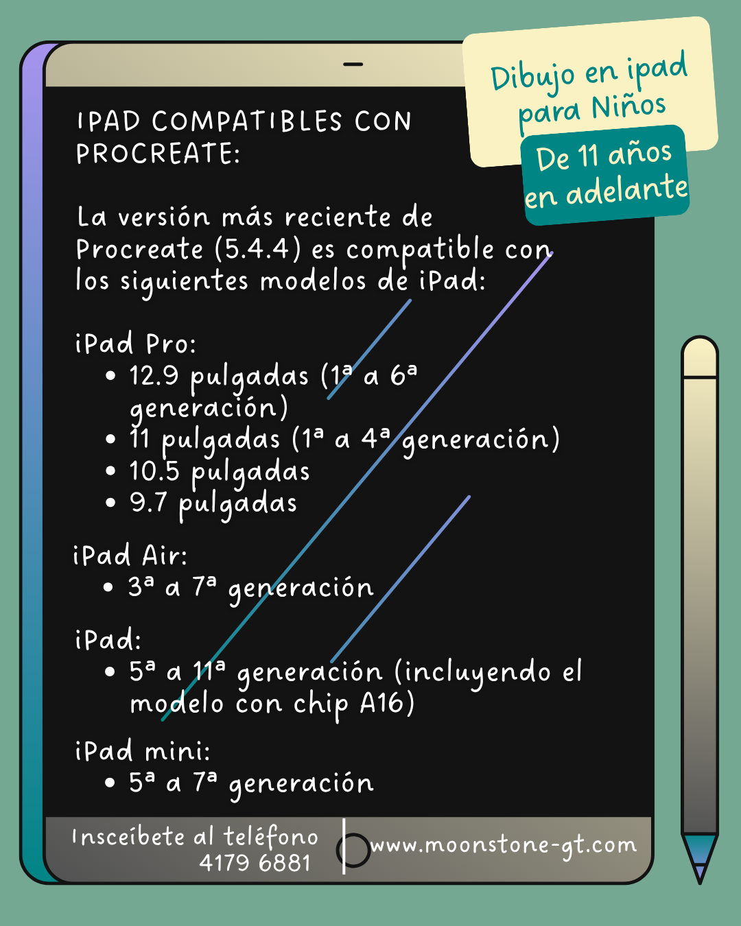 Taller Online | Curso de vacaciones por Zoom - Dibujo Digital en iPad de 11 años en adelante