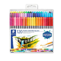 STAEDTLER MARCADORES DE 120 COLORES PUNTA CÓNICA DUAL