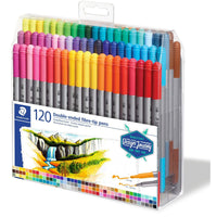 STAEDTLER MARCADORES DE 120 COLORES PUNTA CÓNICA DUAL