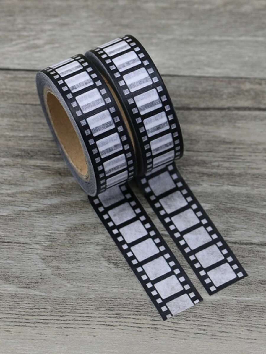 1 ROLLO DE WASHI TAPE TIPO ROLLO FOTOGRAFICO