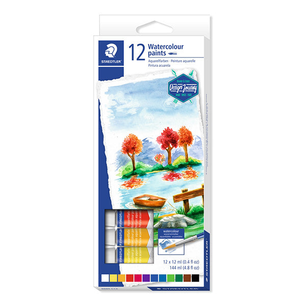 ACUARELA EN TUBO  STAEDTLER 12 COLORES