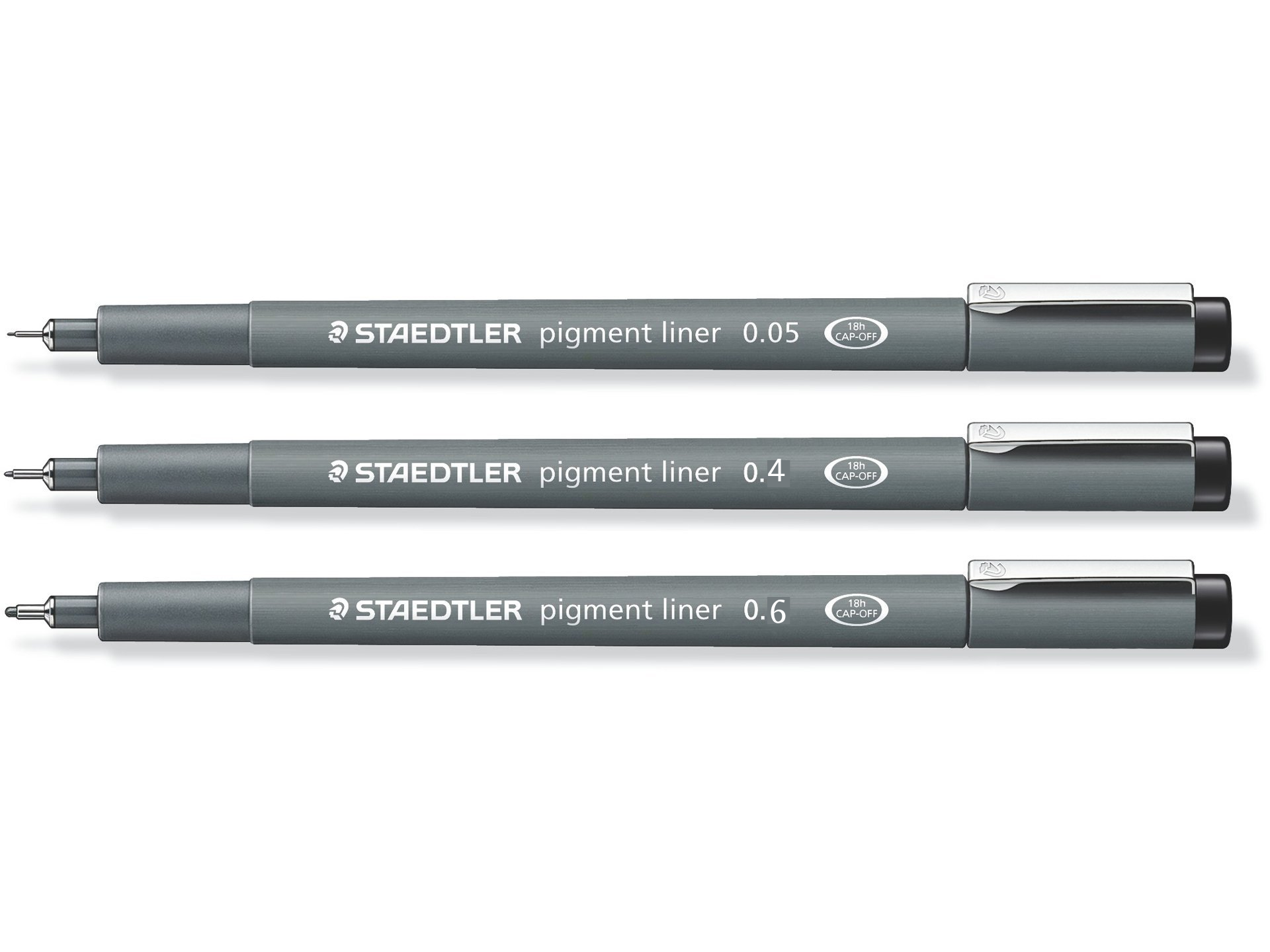 3PACK RAPIDÓGRAFOS STAEDTLER PIGMENT FINE LINE