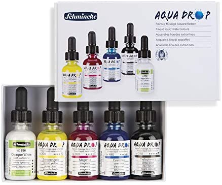 5 PACK ACUARELA LÍQUIDA SCHMINCKE  - Aquadrop