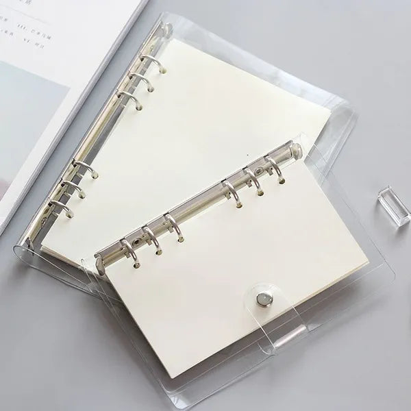 80 hojas A6 en líneas beige, para carpeta de 6 anillos (6 ring binder)