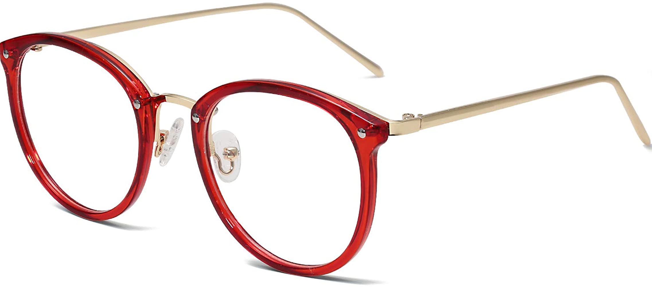 LENTES ARO ROJO CLAROS