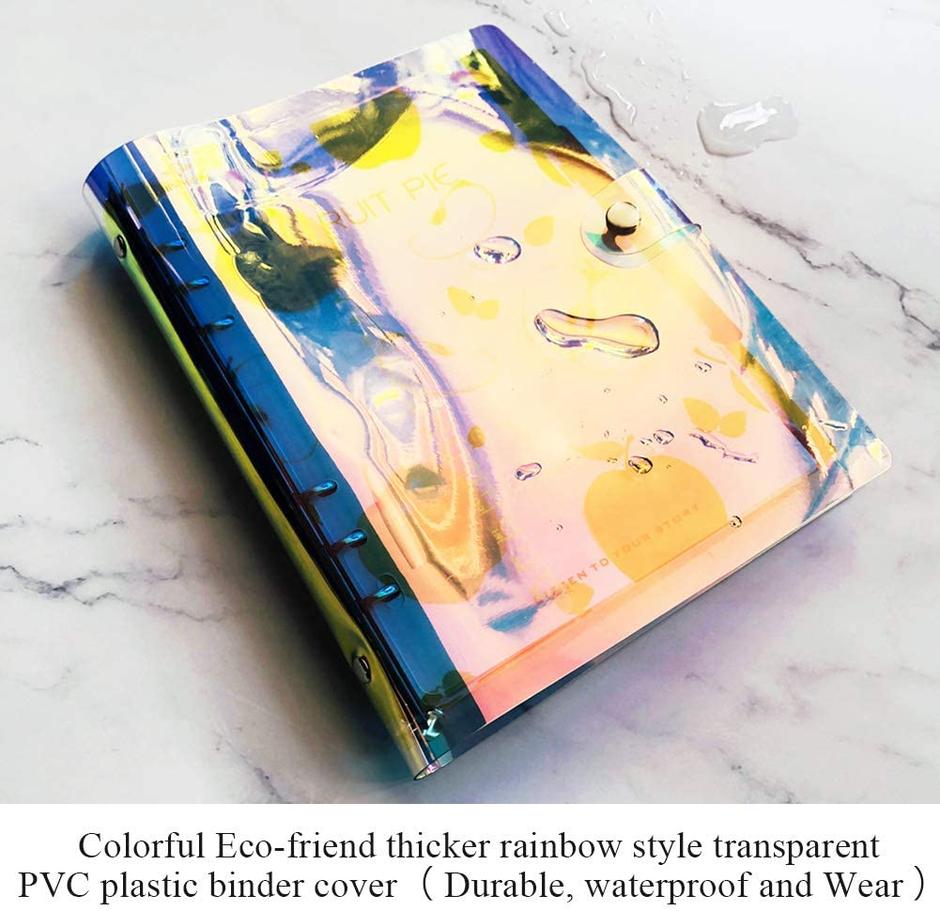Carpeta A5 tornasol de 6 anillos (6 ring binder)
