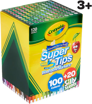 Marcadores Crayola Super tips de 120 colores