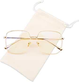 LENTES CUADRADO GRANDE CON FILTRO DE LUZ AZUL