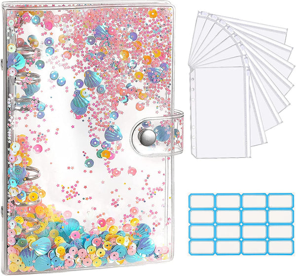 Kit de Carpeta A6 Tema Mar+ 6 pestañas plasticas (6 ring binder)