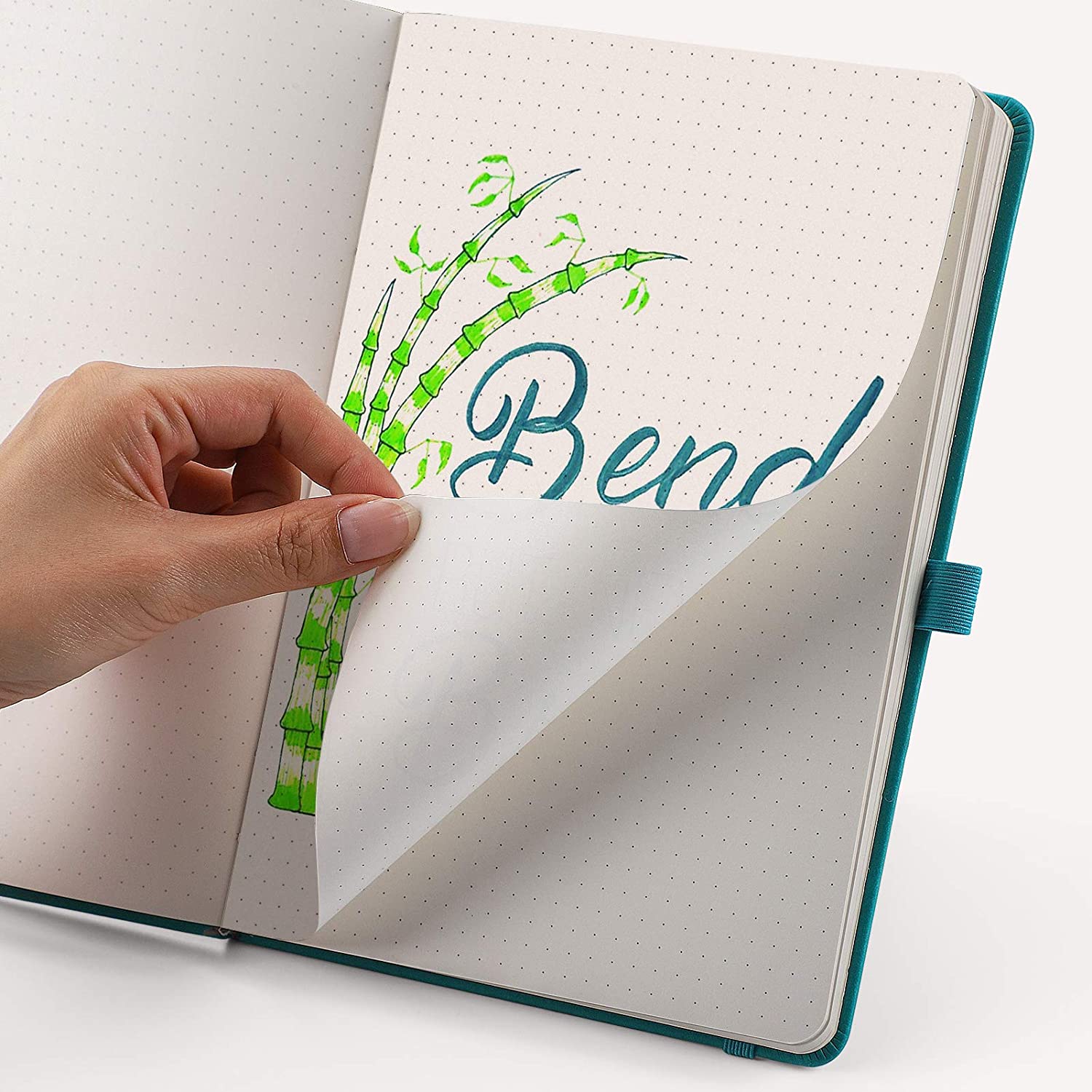 Libreta hoja beige punteada 160 páginas 120 gramos