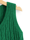 Chaleco de tela verde