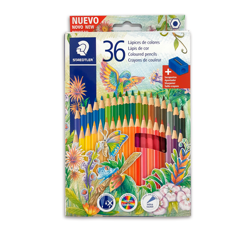 CRAYONES DE MADERA DE 36 COLORES STAEDTLER