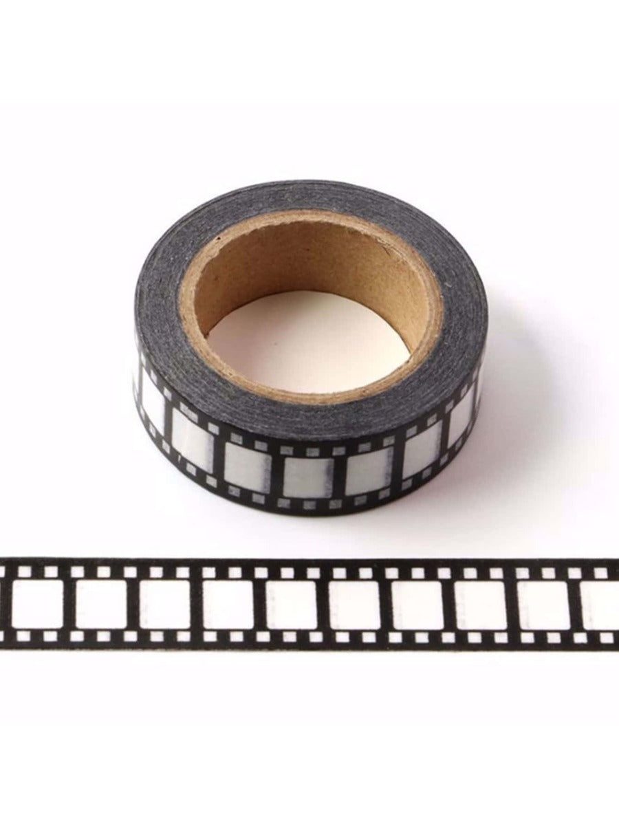 1 ROLLO DE WASHI TAPE TIPO ROLLO FOTOGRAFICO