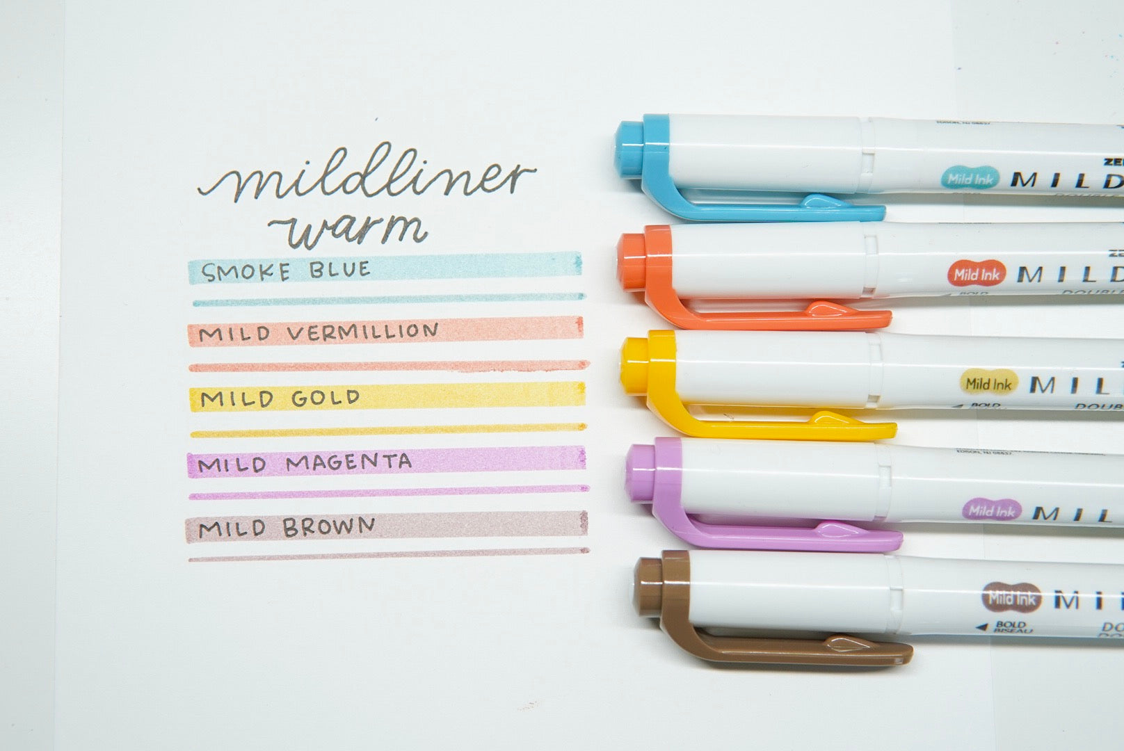 ZEBRA MILDLINER RESALTADORES 5 COLORES -Warm Yellow