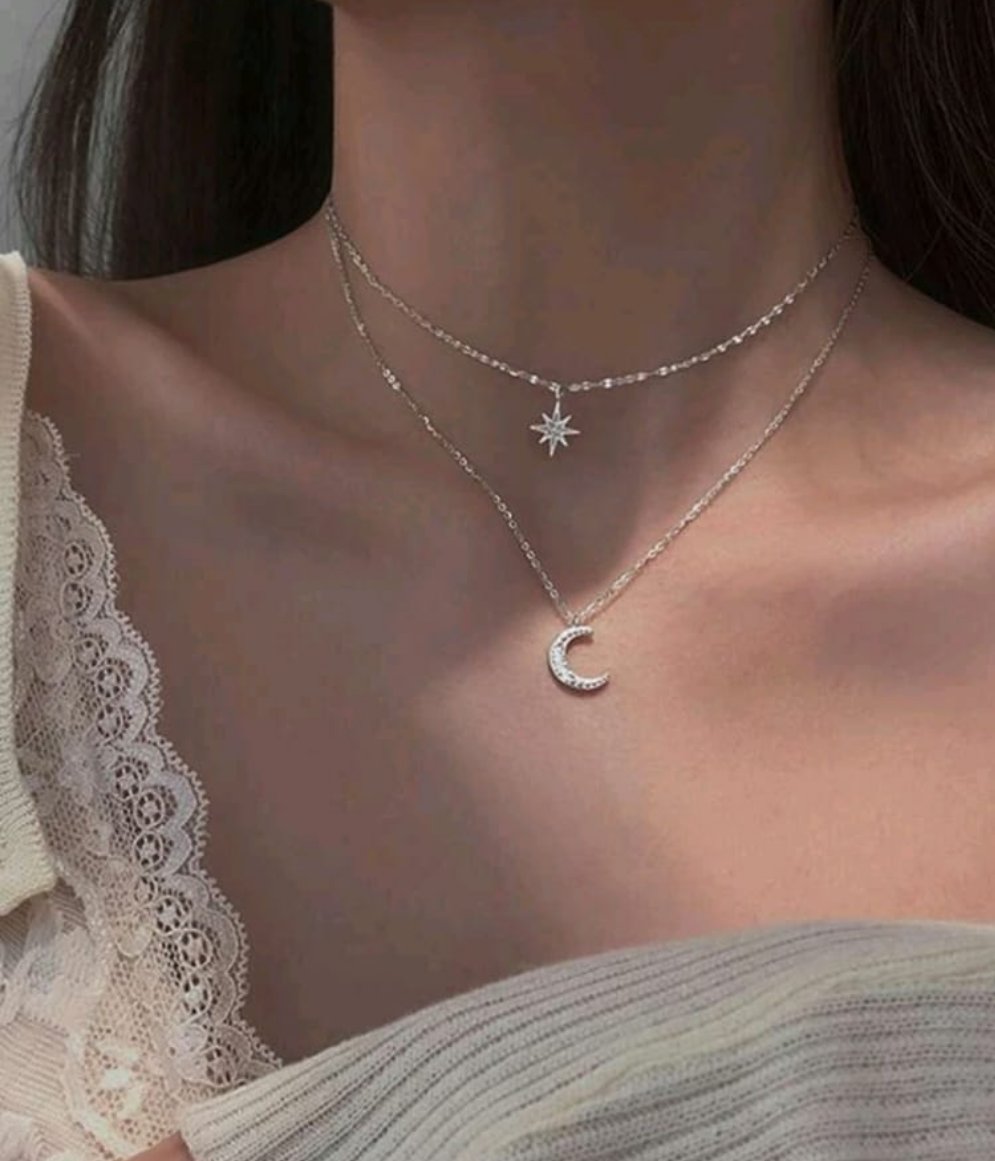 Collar de estrella y luna