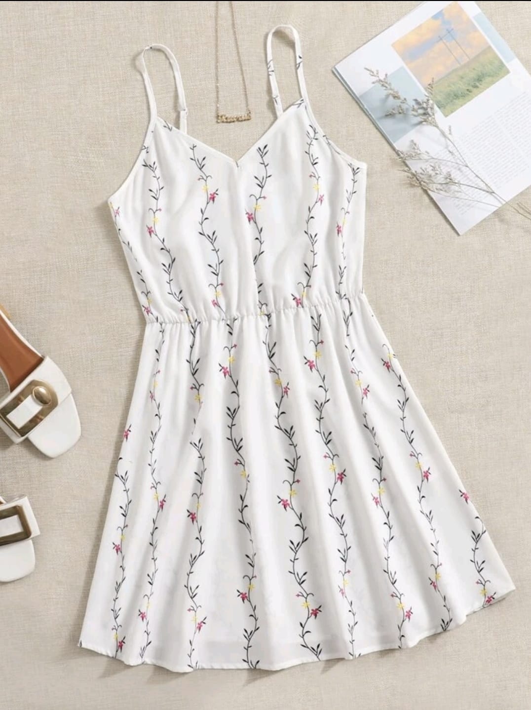 Vestido blanco de Flores