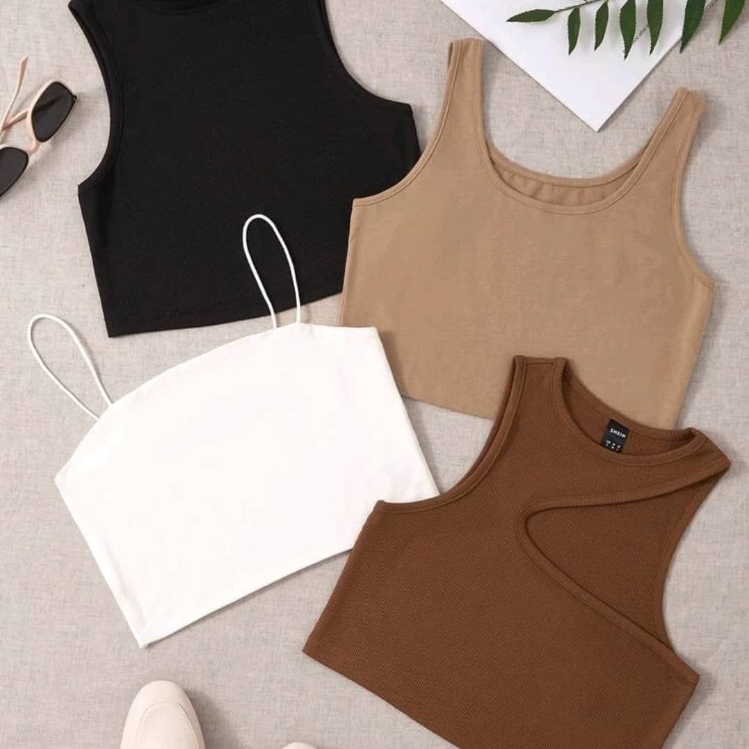 Set de 4 crop tops