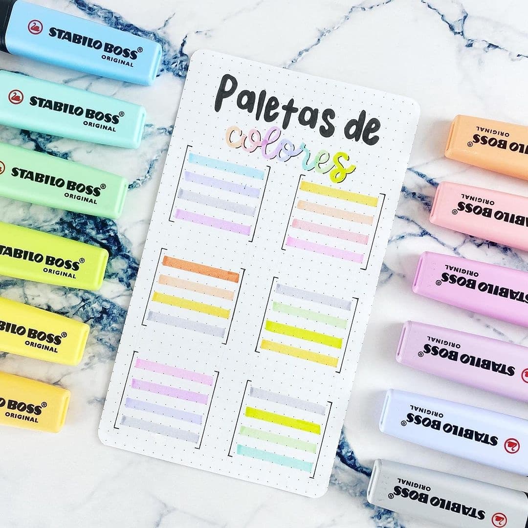 STAND + 15 STABILO BOSS PASTEL