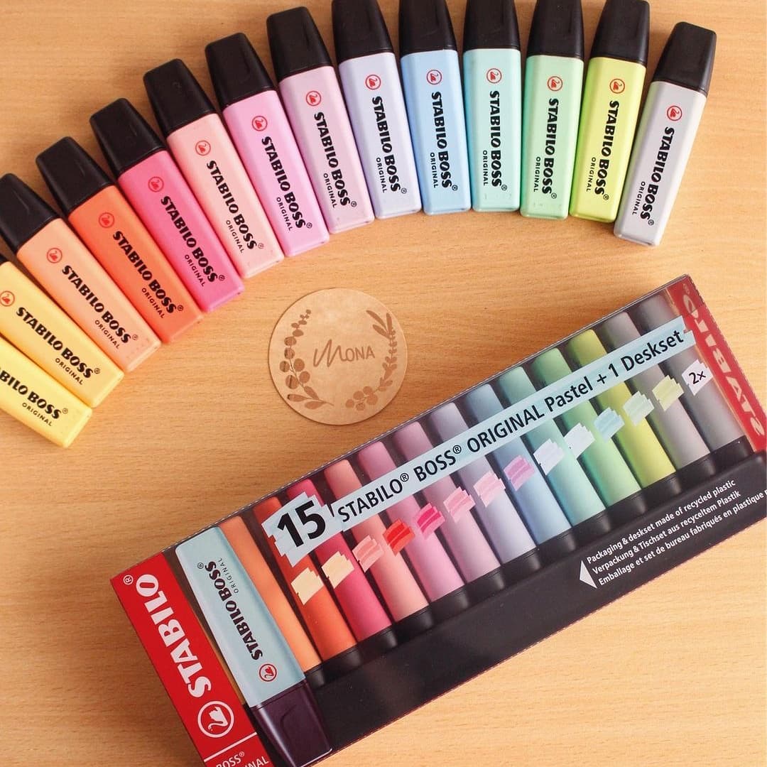 STAND + 15 STABILO BOSS PASTEL