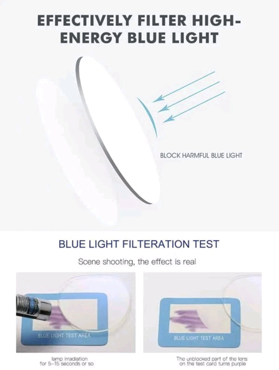 LENTES ARO DORADO CON FILTRO DE LUZ AZUL