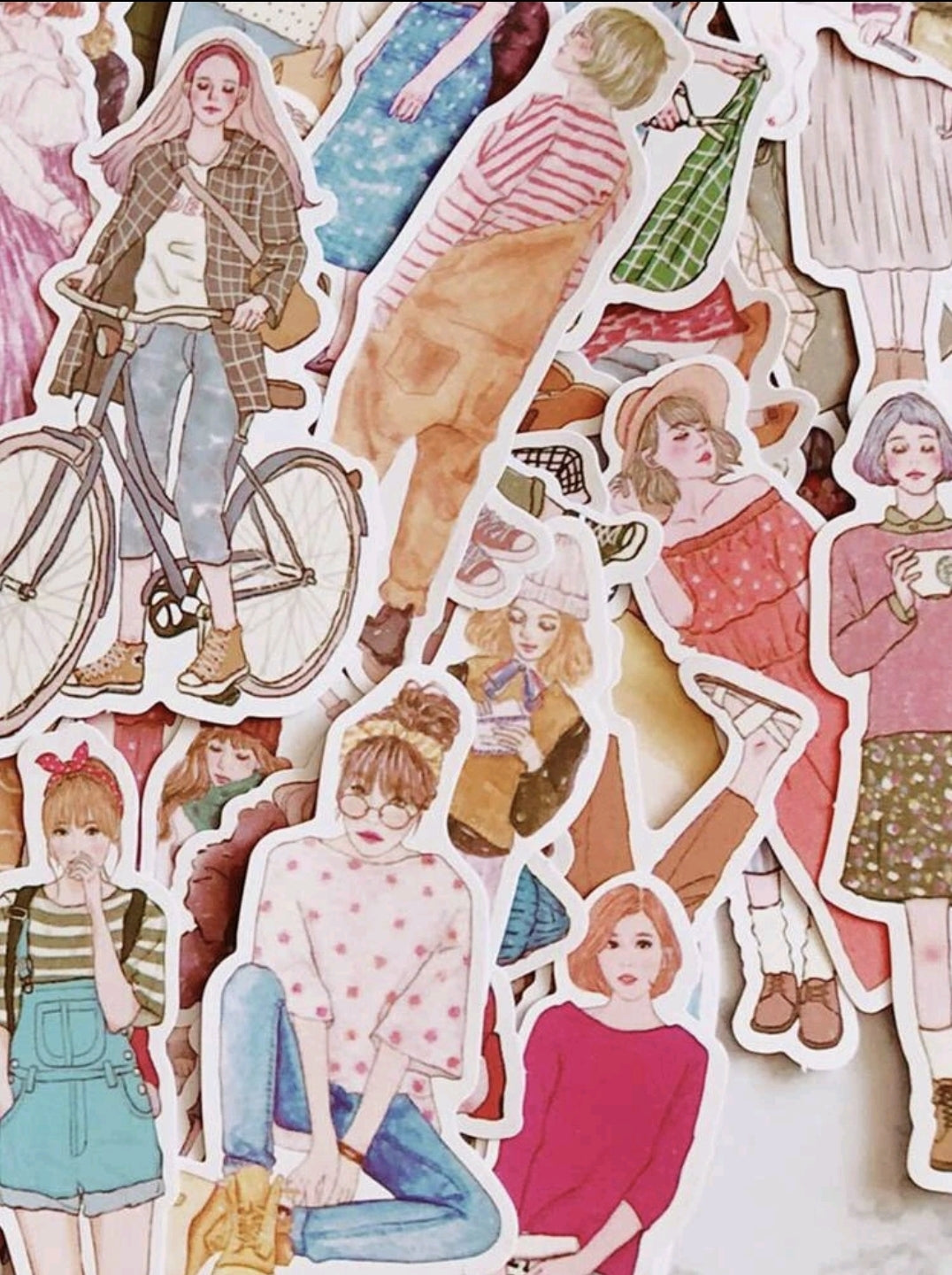 100 STICKERS DE CHICAS