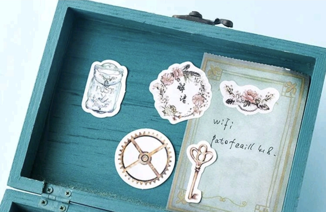 46 STICKERS TEMA VINTAGE