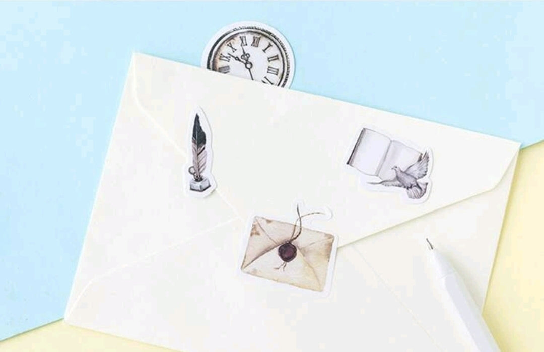 46 STICKERS TEMA VINTAGE