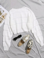 Suéter de lana blanco